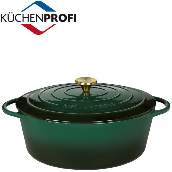 Provence. Daubière en fonte de 33 à 35 cm racing green - Küchenprofi | Art. 4007371070591 - vue 1
