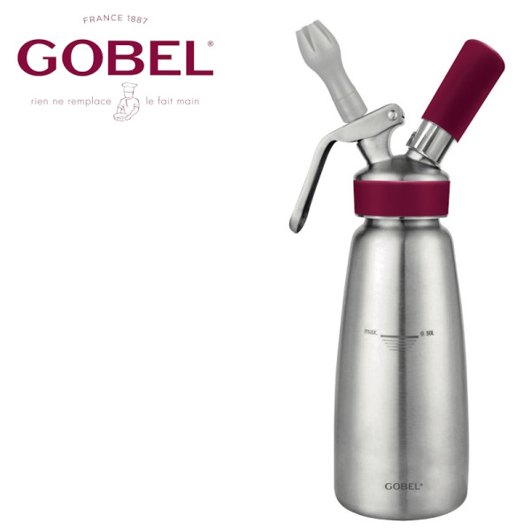 Siphon professionnel - cuve inox et tête inox 0,5L  - Gobel | Art. 3325980041124 - vue 1