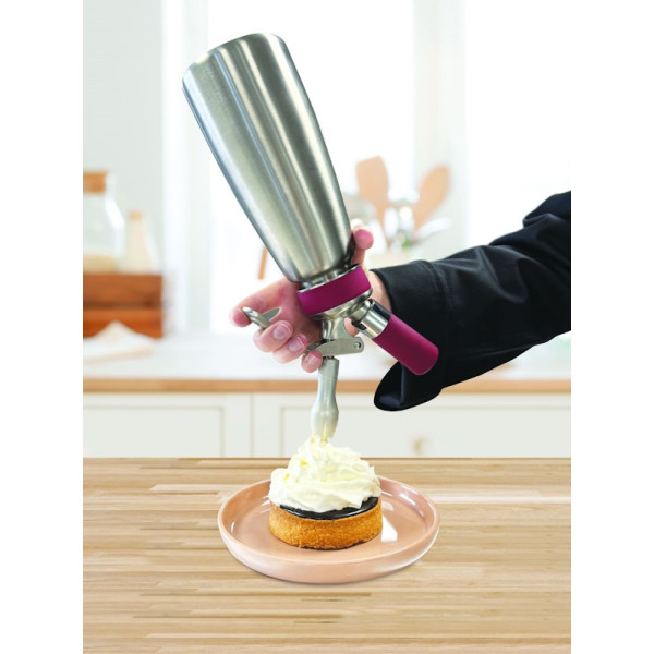 Siphon professionnel - cuve inox et tête inox 0,5L  - Gobel | Art. 3325980041124 - vue 3
