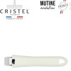 Mutine Evolution. Set de 3 casseroles de 16, 18 et 20 cm + poignée Mutine amovible Blanche - Cristel | Art. 3358570070051