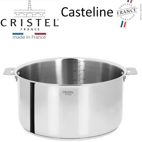 Casteline. Casserole tout inox 20 cm - Cristel | Art. 3358570032325 - vue 1