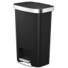 Hana 1. Poubelle à pédale Tri-sélectif 25+25L noir - Eko | Art.  8713631206117 - vue 2