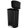 Hana 1. Poubelle à pédale Tri-sélectif 25+25L noir - Eko | Art.  8713631206117 - vue 1