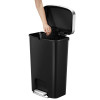 Hana 1. Poubelle à pédale Tri-sélectif 25+25L noir - Eko | Art.  8713631206117 - vue 4