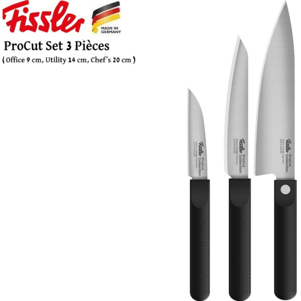 ProCut Collection. Set 3 pcs, Office, Utility, Chef - Fissler | Art. 4009209420677 - vue 1