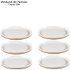 Cosy. Lot de 6 assiettes à cocktail / Couvercles pour bol 14 cm - Medard de Noblat | Art. 3014151003114 - vue 1