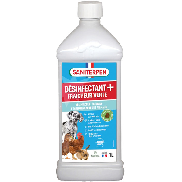 Saniterpen plus. Désinfectant, Bactéricide, Fongicide 1L - Action Pin | Art. 3325740040770 - vue 1