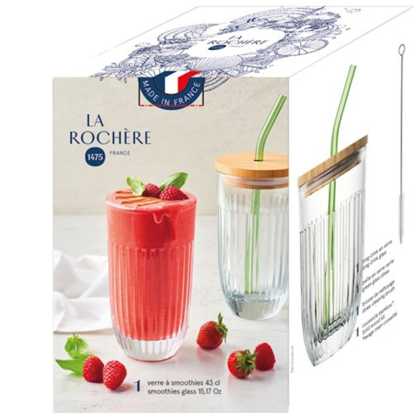 Ouessant. Coffret verre à Smoothie 43 cL avec paille - La Rochère | Art. 3232870335044 - vue 5