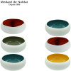 Oslo. Lot de 6 coupelles bicolore  - Medard de Noblat