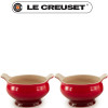 Héritage. Set de 2 bols à soupe en céramique 0,6L rouge - Le Creuset | Art. 0840457402046 - vue 2
