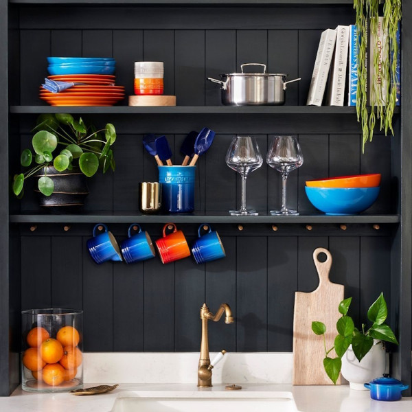 Pot à ustensiles avec 4 spatules Création Bleu Azur - Le Creuset | Art. 0843251181827 - vue 3