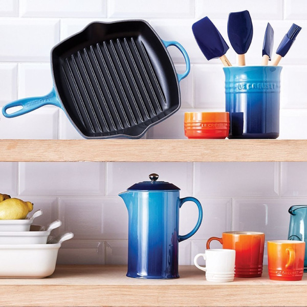 Pot à ustensiles avec 4 spatules Création Bleu Azur - Le Creuset | Art. 0843251181827 - vue 4