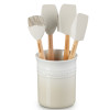 Pot à ustensiles avec 4 spatules Création Meringue - Le Creuset | Art. 0843251181834 - vue 1