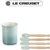 Pot à ustensiles avec 4 spatules Création Sea Salt - Le Creuset | Art. 0843251181889 - vue 3