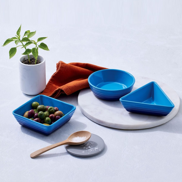 Set de 3 coupelles à sauce en céramique bleu Azur - Le Creuset | Art. 79181002200000 - vue 1