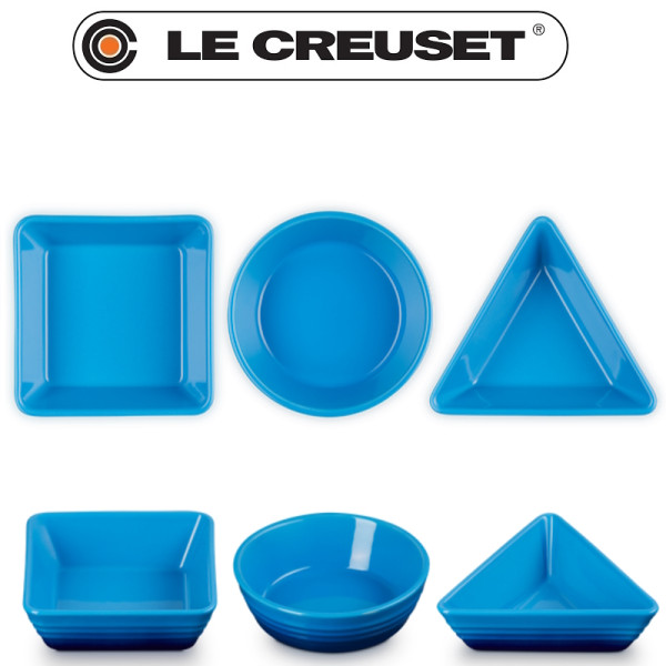 Set de 3 coupelles à sauce en céramique bleu Azur - Le Creuset | Art. 79181002200000 - vue 2