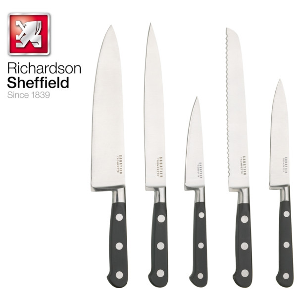 Sabatier trompette. Bloc 5 couteaux - Richardson Sheffield