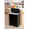 E-Cube. Poubelle à pédale noire tri sélectif, 46L (18/28L) - EKO | Art.  8713631667536 - vue 2