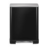 E-Cube. Poubelle à pédale noire tri sélectif, 46L (18/28L) - EKO | Art.  8713631667536 - vue 4