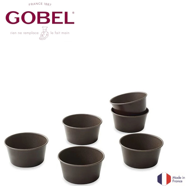 Gobel. Moule à muffin individuels - antiadhérent - Ø70 mm h35 mm - Tellier | Art. 3075302965118 - vue 3