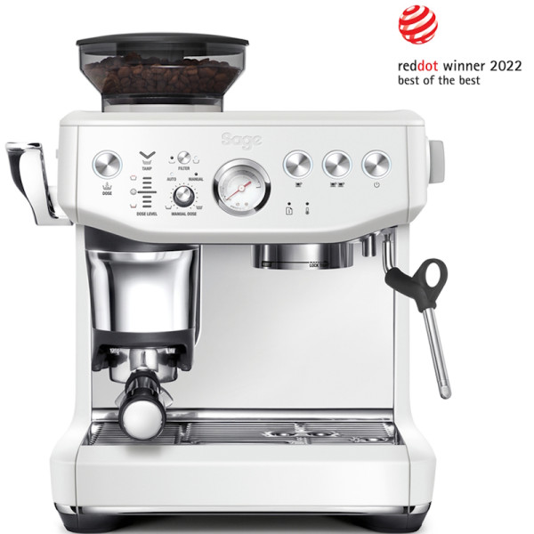 The Barista Express Impress. Machine à expresso Blanc sel de mer - Sage | Art. 9355973097986 - vue 1