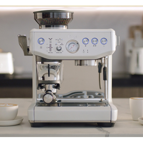 The Barista Express Impress. Machine à expresso Blanc sel de mer - Sage | Art. 9355973097986 - vue 3