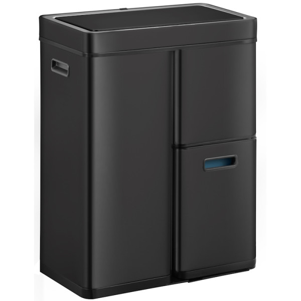 Mirage Plus. Poubelle à capteur tri sélectif 30L+15L+15L NOIR - EKO | Art. 8713631197712 - vue 1