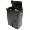 Mirage Plus. Poubelle à capteur tri sélectif 30L+15L+15L NOIR - EKO | Art. 8713631197712 - vue 5