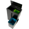 Mirage Plus. Poubelle à capteur tri sélectif 30L+15L+15L NOIR - EKO | Art. 8713631197712 - vue 2
