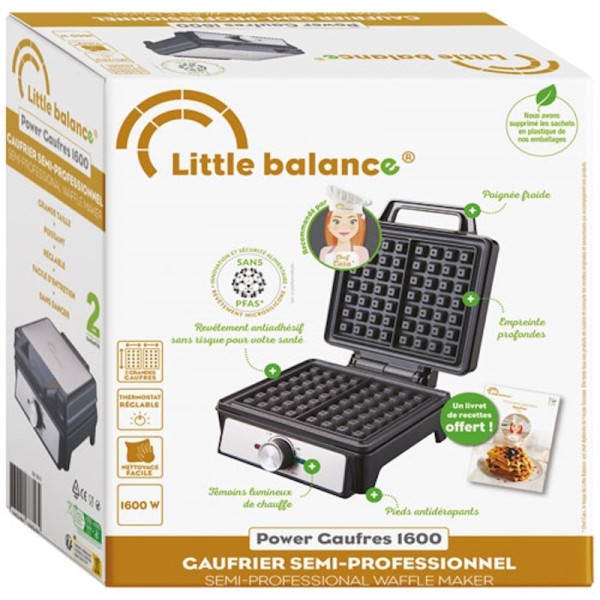 Power Gaufres. Gaufrier 1600 Watt - sans PFAS - Little Balance | Art. 3760240788164 - vue 2