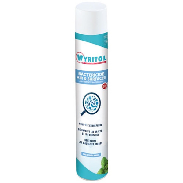 Aérosol désinfectant bactéricide menthe 750 mL - Wyritol