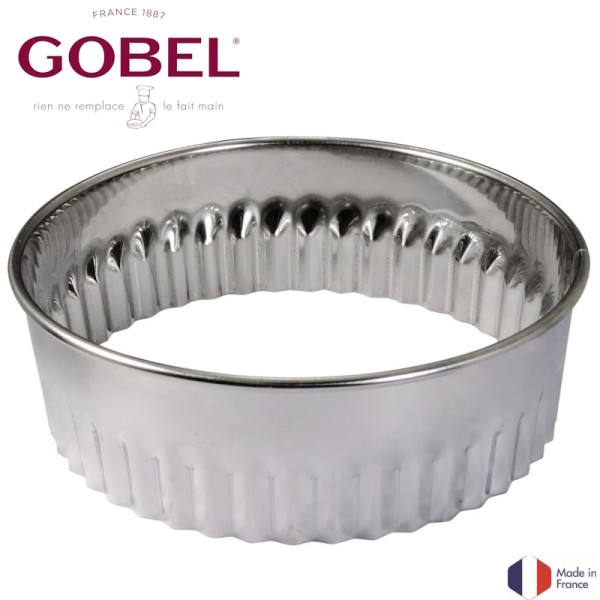 Jeu de 8 découpoirs rond unis inox - bords roulés cannelés  - Gobel | Art. 3075308800017 - vue 3