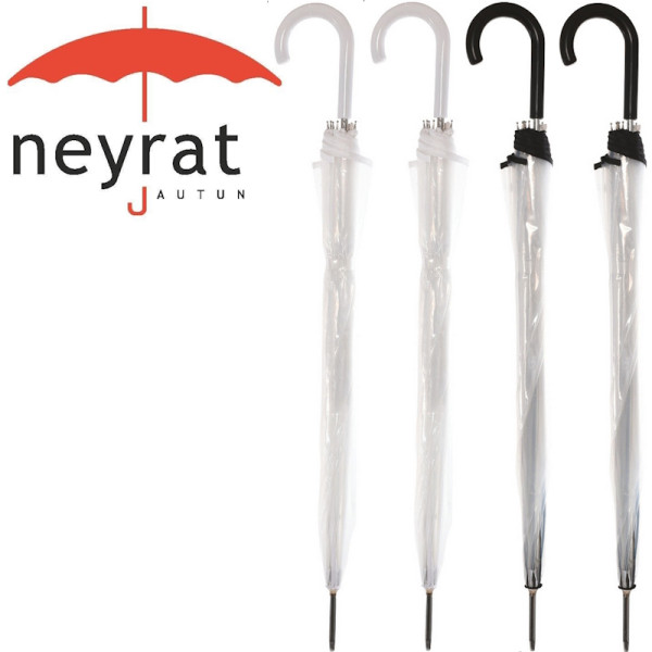 Parapluie Transparent Cloche Liseré Noir ou Blanc 92 cm - Neyrat Autun | Art. 3052710819998 - vue 2