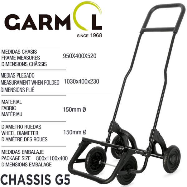 Travel Thermique G5. Poussette de Marché 4 roues 48L+11L - Garmol | Art. 8427080079399 - vue 2