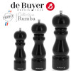 Rumba. Moulin à poivre, sel ou à épices de 14 à 21 cm noir laqué - Marlux | Art.