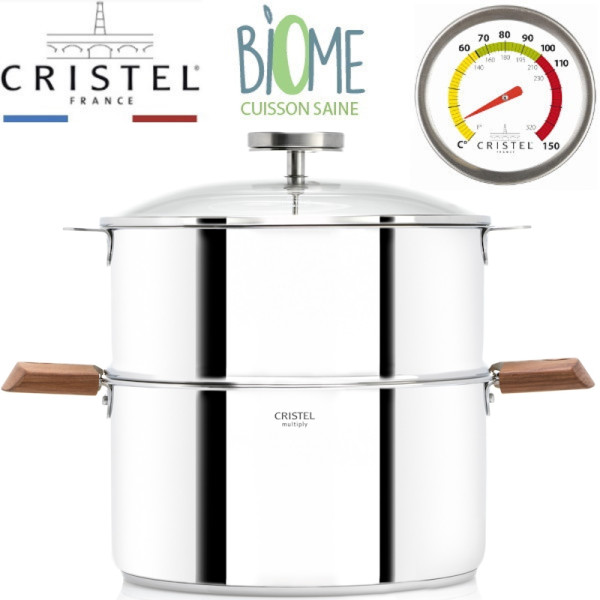 Biome. cuisson saine 20 à 24 cm Bois Noyer - Cristel