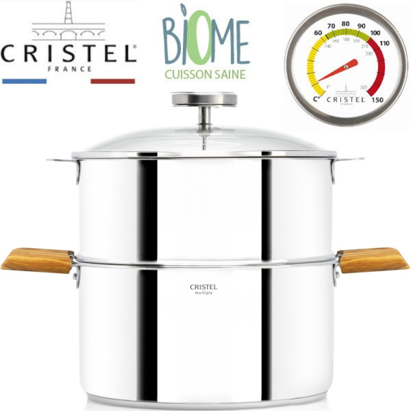 Biome. cuisson saine 20 à 24 cm Bois d'olivier - Cristel