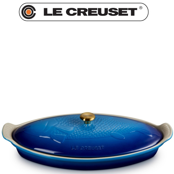 Plat à poisson Tradition avec couvercle 1,6 L Bleu - Le Creuset | Art. 0630870349338 - vue 1
