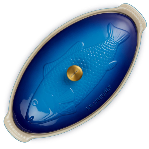 Plat à poisson Tradition avec couvercle 1,6 L Bleu - Le Creuset | Art. 0630870349338 - vue 4