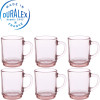 Versailles. Lot de 6 Mugs 26 cL bleu marine Rose - Duralex France | Art. 3550190505429 - vue 2