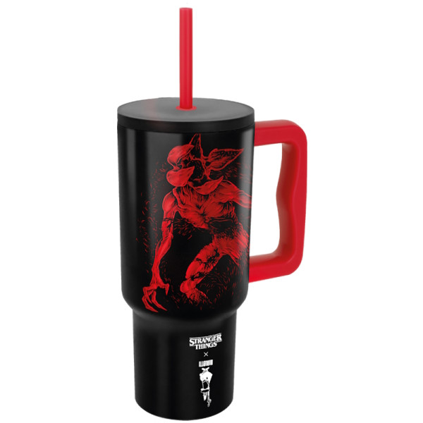 Stranger Things. Gobelet isotherme avec poignée + paille 90 cL - Bialetti | Art. 8006363095709 - vue 2
