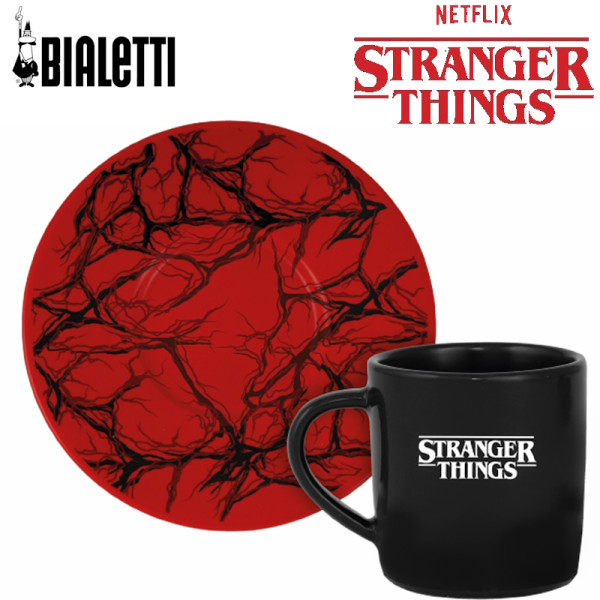Stranger Things. Set de 2 tasses à expresso avec soucoupes 8 cL - Bialetti | Art.8006363095891 - vue 3