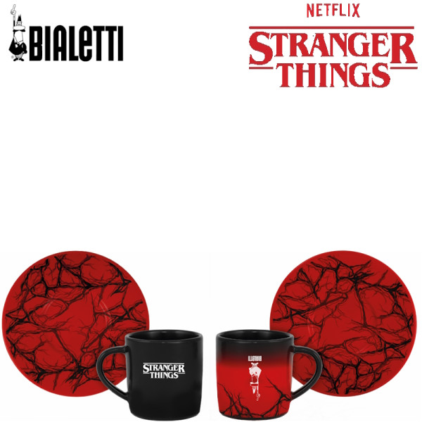 Stranger Things. Set de 2 tasses à expresso avec soucoupes 8 cL - Bialetti | Art.8006363095891 - vue 2