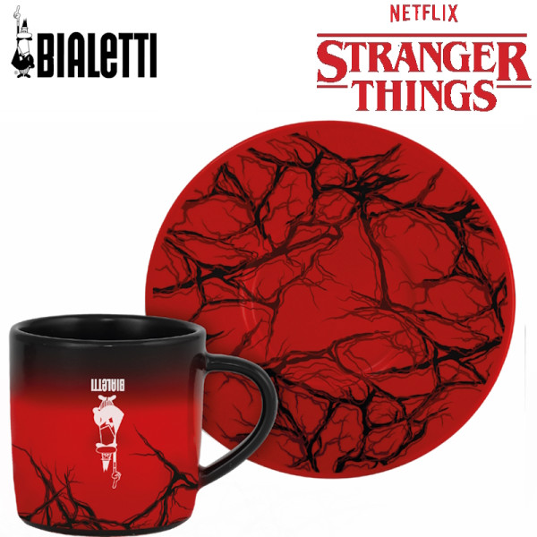 Stranger Things. Set de 2 tasses à expresso avec soucoupes 8 cL - Bialetti | Art.8006363095891 - vue 3