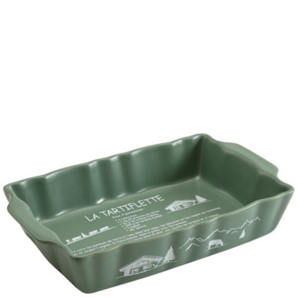 Festonne. Plat rectangulaire tartiflette Vert Kaki - Table & Cook | Art. 3188171308808