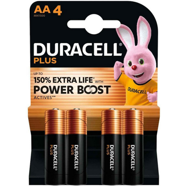 LR06. Piles Alcalines Plus Power Boost AA - Duracell | Art. 5000394176027