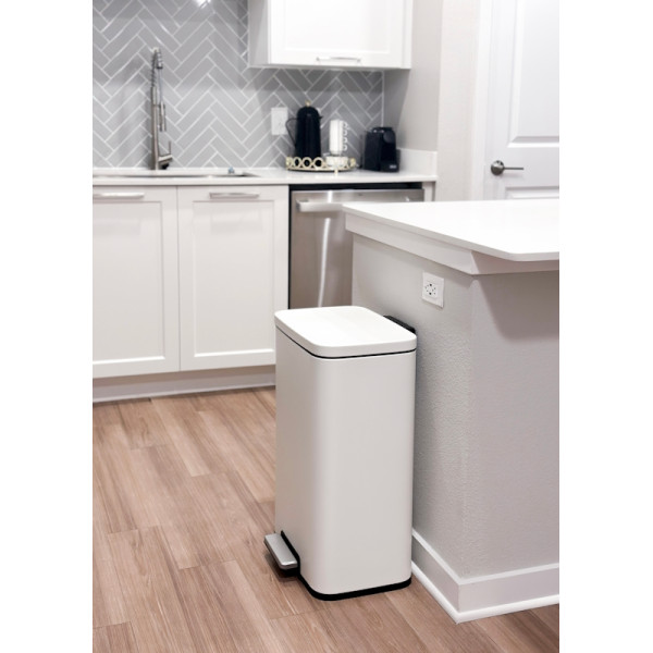 Madison. Poubelle à pédale 50L Blanc - Eko | Art.  8713631208968  - vue 2
