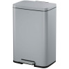 Madison. Poubelle à pédale 50L Gris - Eko | Art. 8713631208586 - vue 1