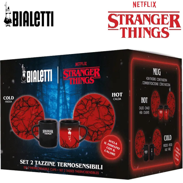 Stranger Things. Set de 2 tasses à expresso avec soucoupes 8 cL - Bialetti | Art.8006363095891 - vue 5