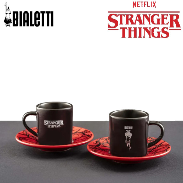 Stranger Things. Set de 2 tasses à expresso avec soucoupes 8 cL - Bialetti | Art.8006363095891 - vue 6